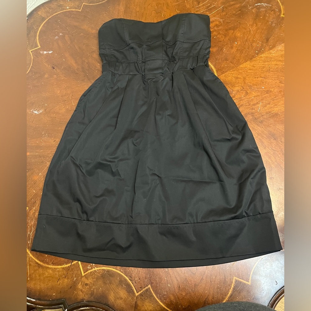 Flavio Castellani Structured Elegant Black Women's Dress with pockets size 44 M